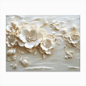 Beautiful 3d Flower Canvas Print