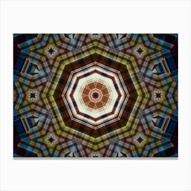 Abstract Scottish Mandala Texture Canvas Print