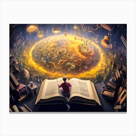 Joy Of Reading 19 Canvas Print