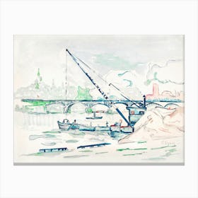 The Bridge Of Arts, Paul Signac Canvas Print