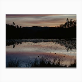 Bass Lake Sunset Canvas Print