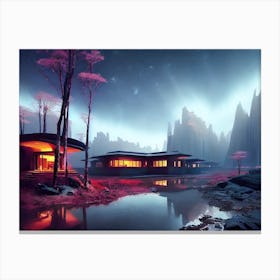 House In The Mountains Canvas Print