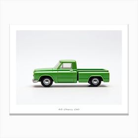 Toy Car 67 Chevy C10 Green 2 Poster Canvas Print