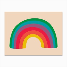 RAINBOW Multi-Coloured Canvas Print