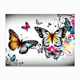 Butterfly Wallpaper 13 Canvas Print