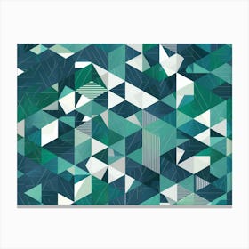 Geometric Triangles Canvas Print