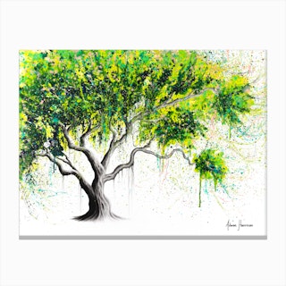 Rainbow Soul Tree - Canvas Print Wall Art by Ashvin Harrison ( Floral & Botanical > Trees art) - 8x12 in
