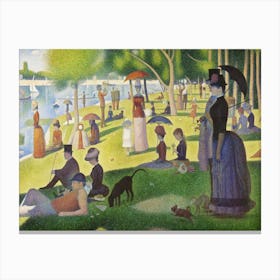 A Sunday On La Grande Jatte, Georges Seurat Canvas Print