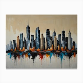 New York City Skyline 8 Canvas Print