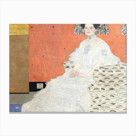 Woman In White 2 Canvas Print