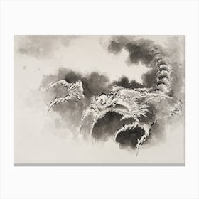 Dragon Emerging From Clouds (1760 1849), Katsushika Hokusai Canvas Print