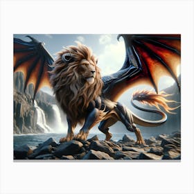 Dragon-Lion Fatasy Canvas Print