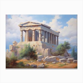 Parthenon temple in Athens 1 Canvas Print