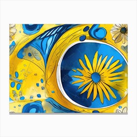 Golden Daisy Canvas Print