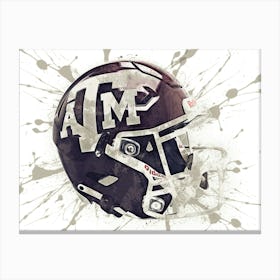 Texas A&M Aggies NCAA Helmet Poster 1 Canvas Print