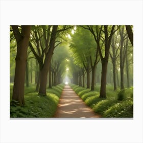 Path In The Forest 2 Canvas Print