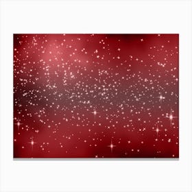 Sweet Pink Pastel Shining Star Background Canvas Print