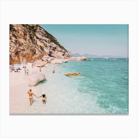 Coastal Greece Beach Canvas Print