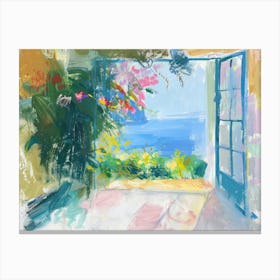 Sorrento From The Window View Painting 2 Canvas Print