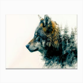 Wolf Symbolism - Lone Wolf Canvas Print
