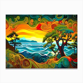 Pacific Arbutus Forest - Scenic Westcoast Abstract Canvas Print