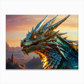 Crystal Dragon Canvas Print