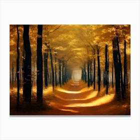 Path In The Woods 3 Canvas Print