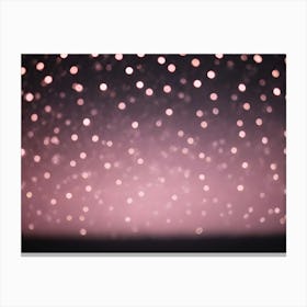 A Blurred Background Of Soft Pink Bokeh Lights, Resembling A Starry Night Sky, Creating A Dreamy And Romantic Atmosphere Canvas Print