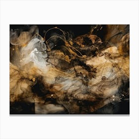 'Smoke' Marble Canvas Print