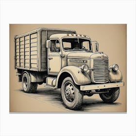 Old Fashioned Truck - vintage collection  Canvas Print