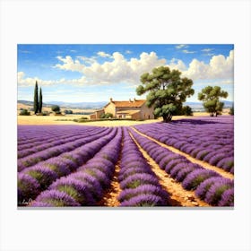 Lavender Fields Of Provence Canvas Print