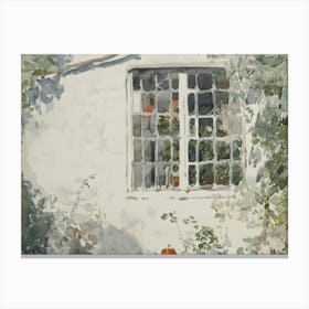 Window In The Garden Canvas Print