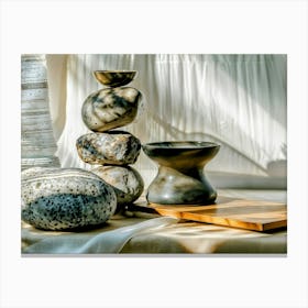 Meditative Stones 1 Canvas Print