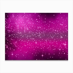 Purples Shining Star Background Canvas Print