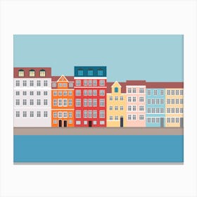 Nyhavn, Copenhagen, Denmark - South Canvas Print