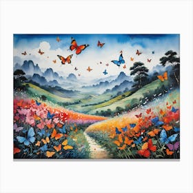 Butterfly Garden Canvas Print