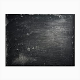 An Extreme Closeup View Of A Smudged Bare Black Slate Chalkboard Revealing The Subtle Nuances Of (3) Canvas Print