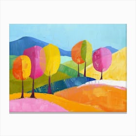 Colorful Trees 1 Canvas Print