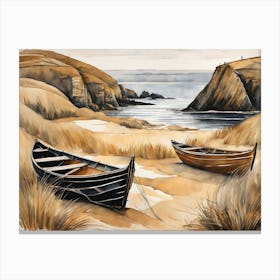 European Coastal Painting (46) Canvas Print