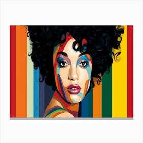 Afro Girl Canvas Print