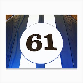 Racing Number 61 Canvas Print