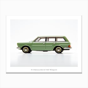 Toy Car 71 Datsun Bluebird 510 Wagon Green Poster Canvas Print