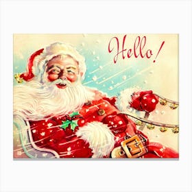 Greetings From Santa Canvas Print