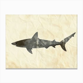 Lemon Shark Silhouette 1 Canvas Print