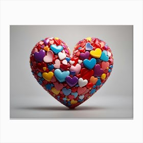 Colorful Heart Canvas Print