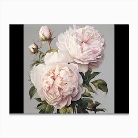 Aidyrose Delicate Botanical Painting Of White Peonies High Reso Fe656954 Cfb5 4c28 Bccf 9e9d2459edea 050445 Canvas Print