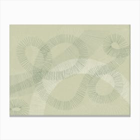 calming essentials Curved Lines soft sage Canvas Print