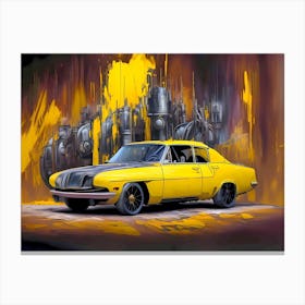 Yellow Car Canvas Print