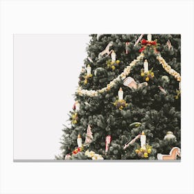 Decorated Christmas Tree Canvas Print