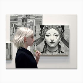 Portrait Of A Woman 20 Canvas Print